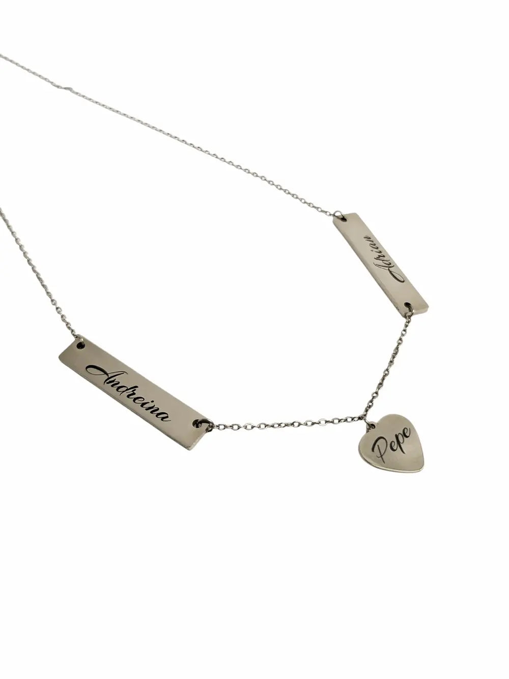 Mi Familia de Oro: Collar con placas de nombre de la familia