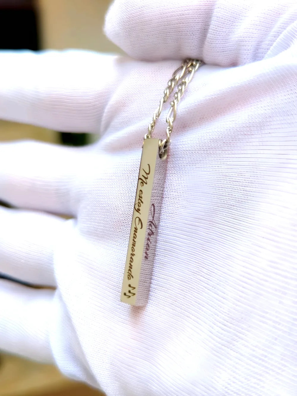 Collar Tótem 4 Caras: Cadena personalizada por los 4 lados en acero quirúrgico