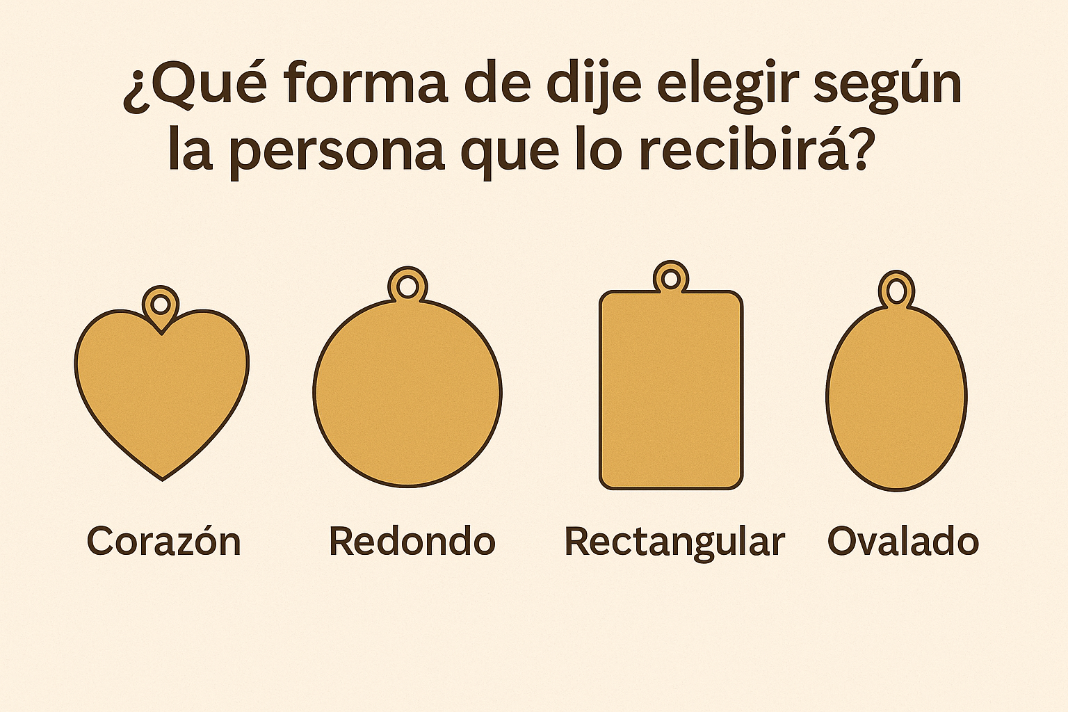 🎁 ¿Qué forma de dije elegir según la persona que lo recibirá?