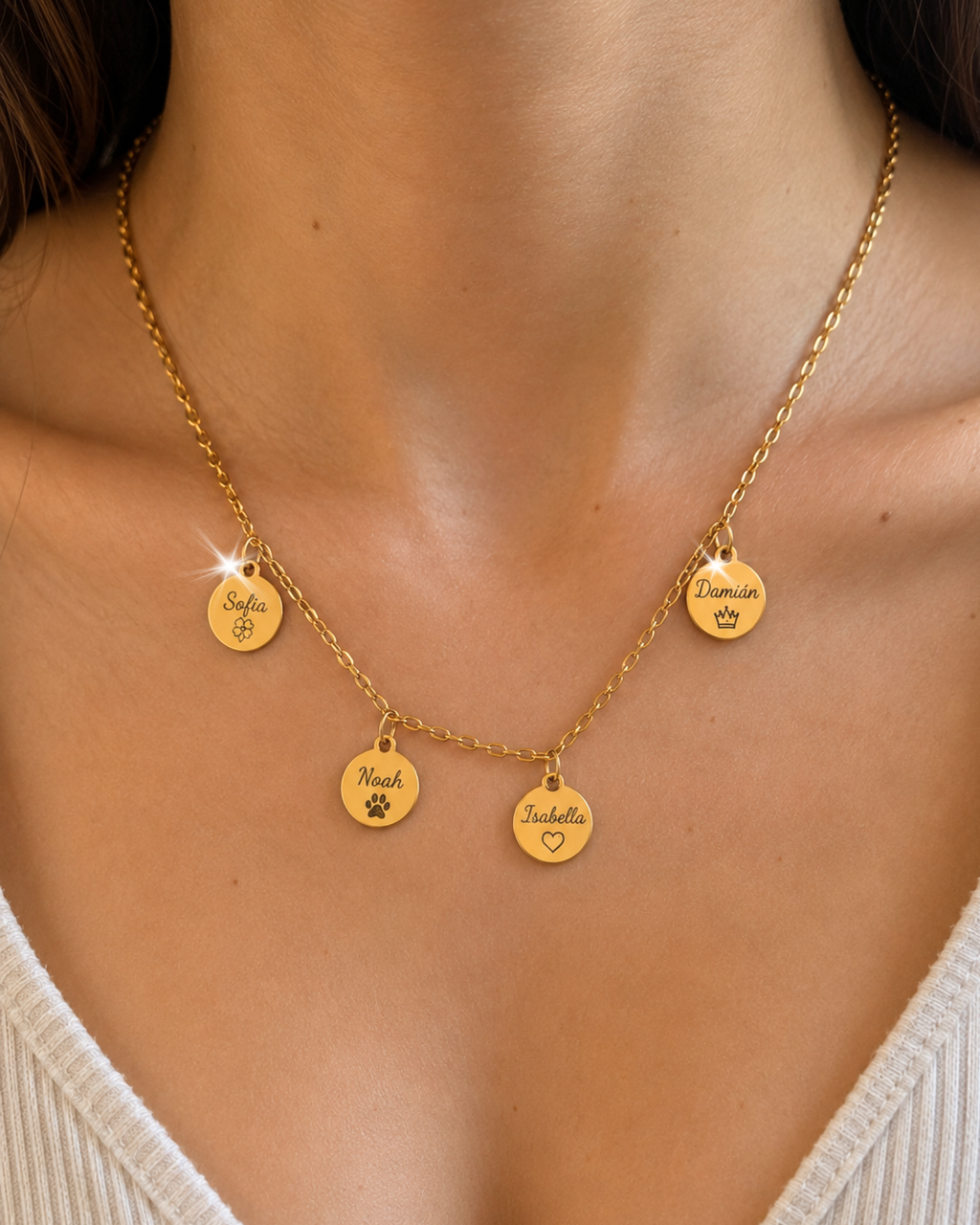 Collar De 4 Nombres