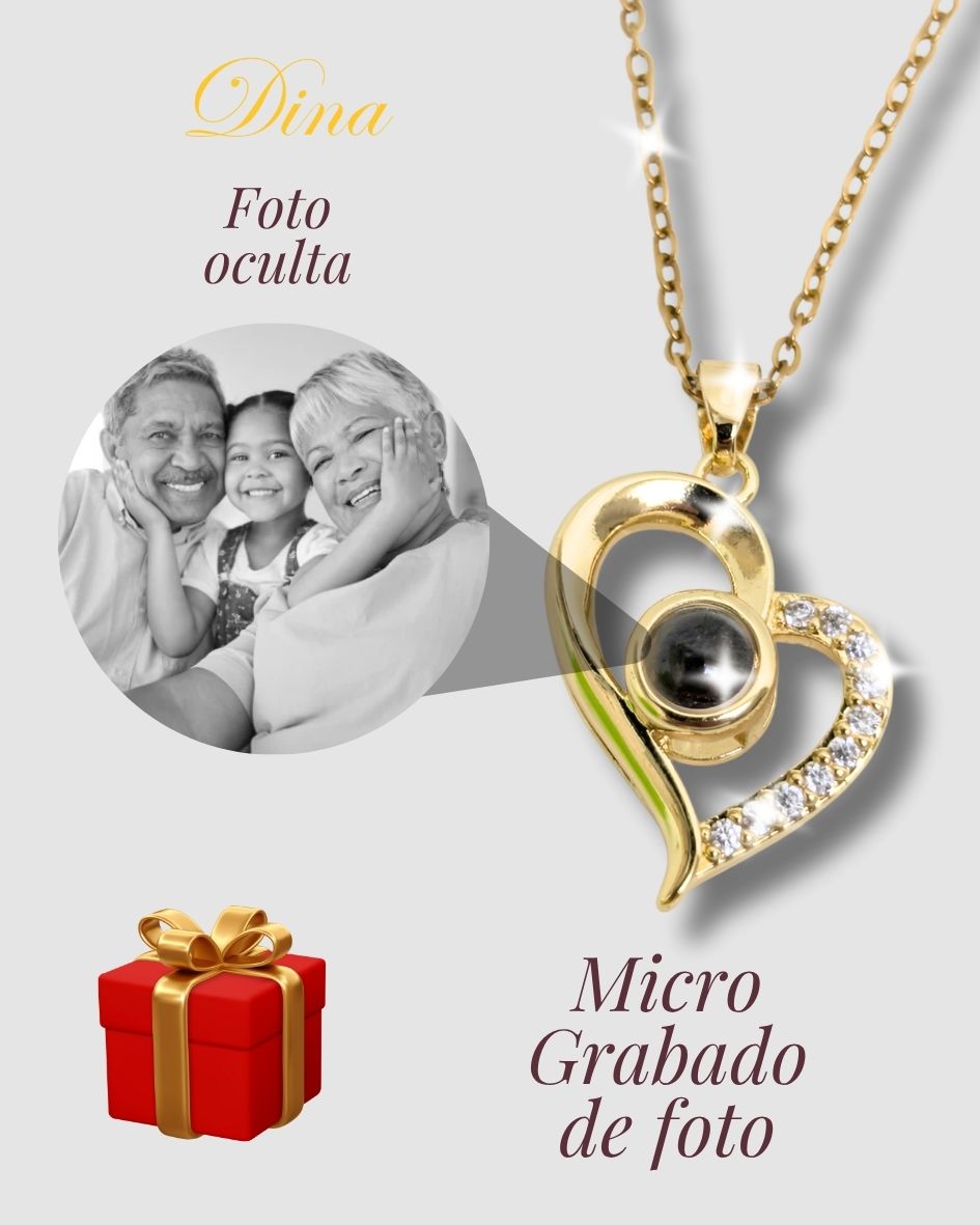 Collar Micro grabado con proyección en acero