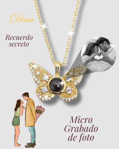 Collar Micro grabado con proyección en acero