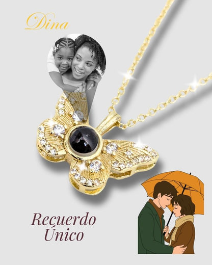 Collar Micro grabado con proyección en acero