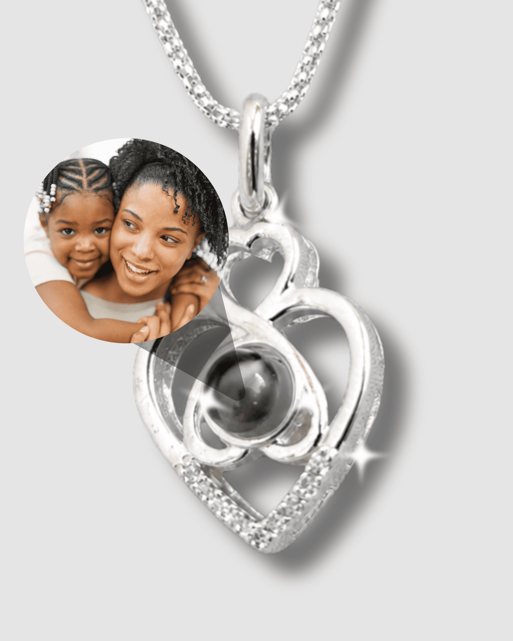 Collar Con Dije De Proyección En Plata
