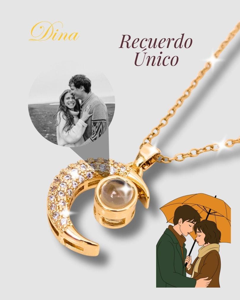 Collar Micro grabado con proyección en acero