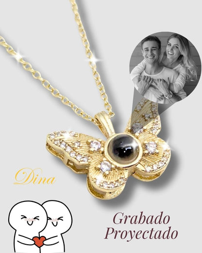 Collar Micro grabado con proyección en acero