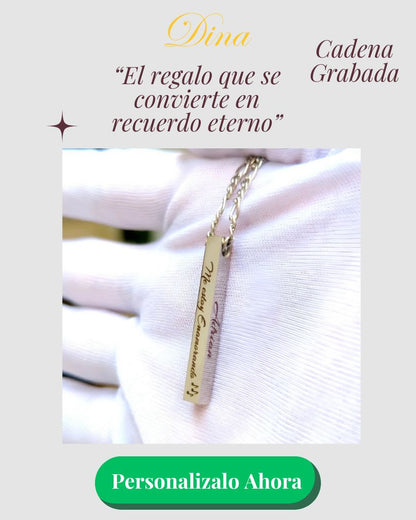 Collar Tótem 4 Caras: Cadena personalizada por los 4 lados en acero quirúrgico