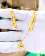 My Family of Gold: Family Nameplate Necklace