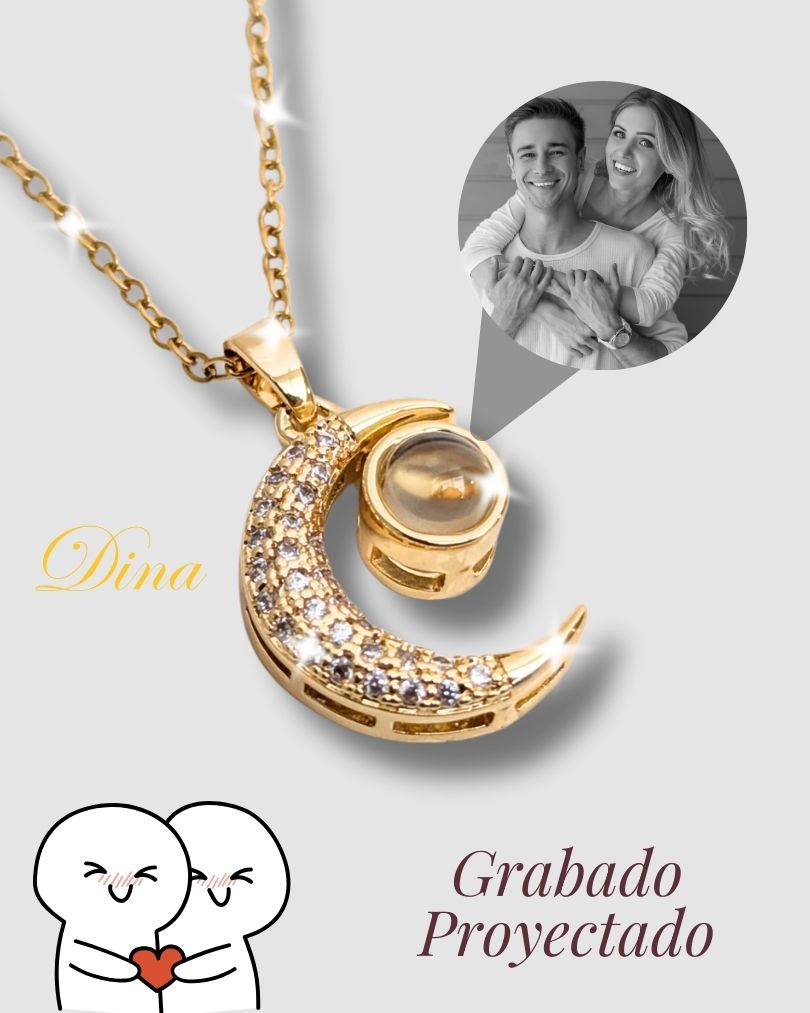 Collar Micro grabado con proyección en acero