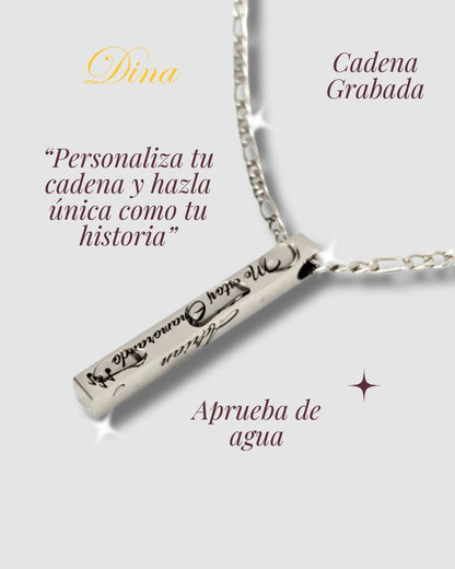 Collar Tótem 4 Caras: Cadena personalizada por los 4 lados en acero quirúrgico