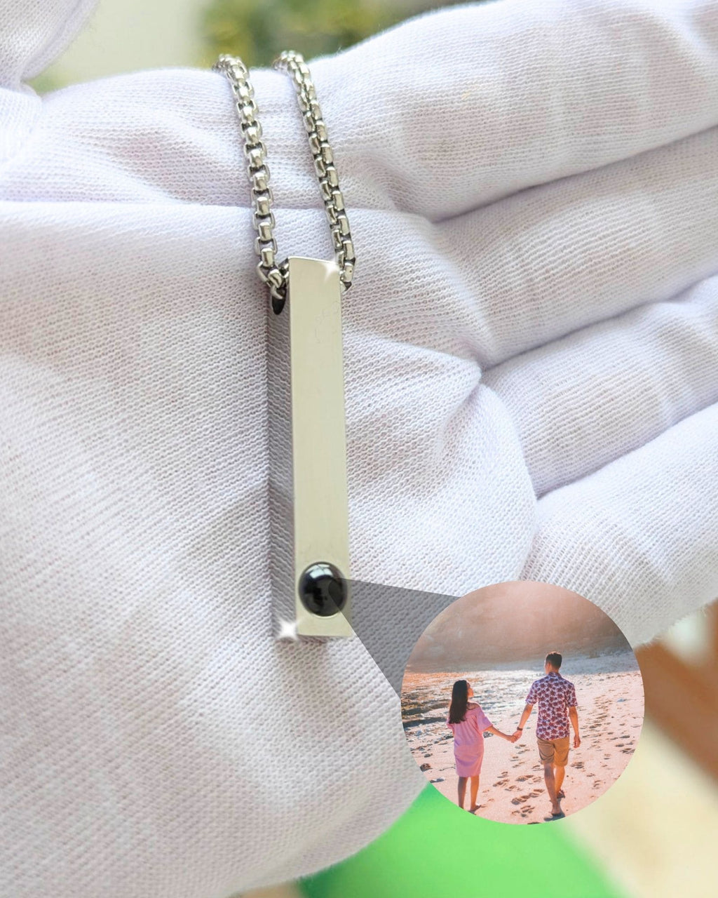 Collar Micro grabado con proyección a color
