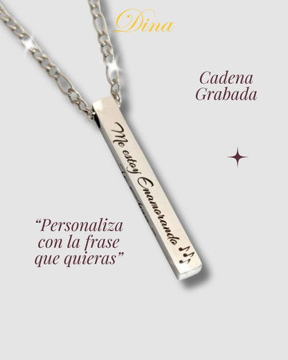 Collar Tótem 4 Caras: Cadena personalizada por los 4 lados en acero quirúrgico