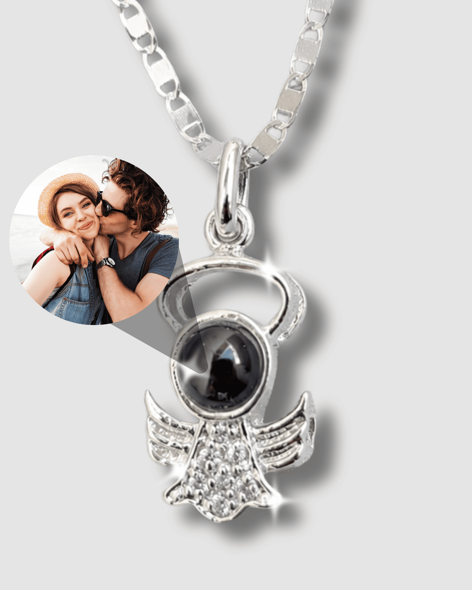 Collar Con Dije De Proyección En Plata