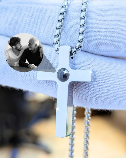 Collar Micro grabado con proyección en acero