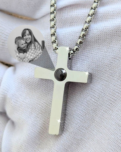 Collar Micro grabado con proyección en acero