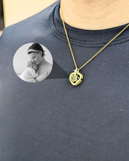 Collar Micro grabado con proyección en acero