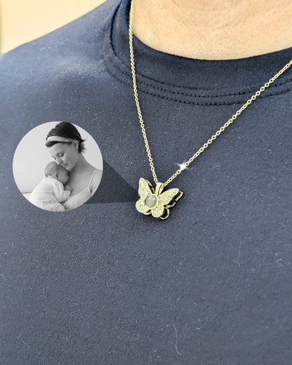 Collar Micro grabado con proyección en acero