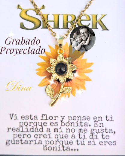 Collar Micro grabado con proyección en acero