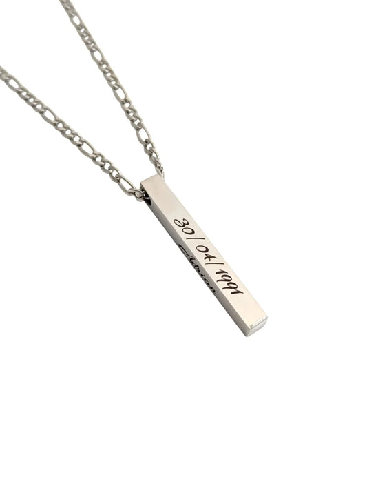Collar Tótem 4 Caras: Cadena personalizada por los 4 lados en acero quirúrgico