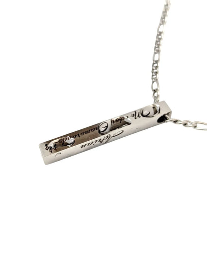 Collar Tótem 4 Caras: Cadena personalizada por los 4 lados en acero quirúrgico